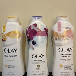 Lot Of 3 Olay Body Wash - New