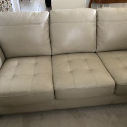 Leather Couch- Barely Used 