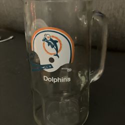 Old School Dolphins Glass Mug