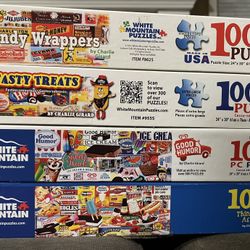 White Mountain 1000 Piece Puzzles $10 Each