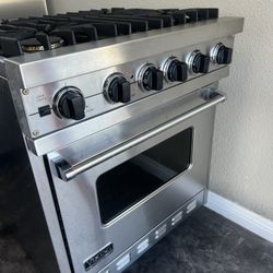 VIKING STOVE 30” DOUBLE FUEL 