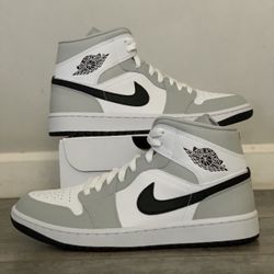 Mens Size 9 Jordan 1 Mid Gray Fog
