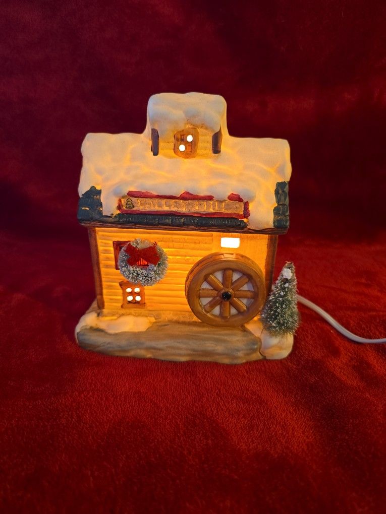 Ceramic "Valley Mill Grain and Feed" Collectible
