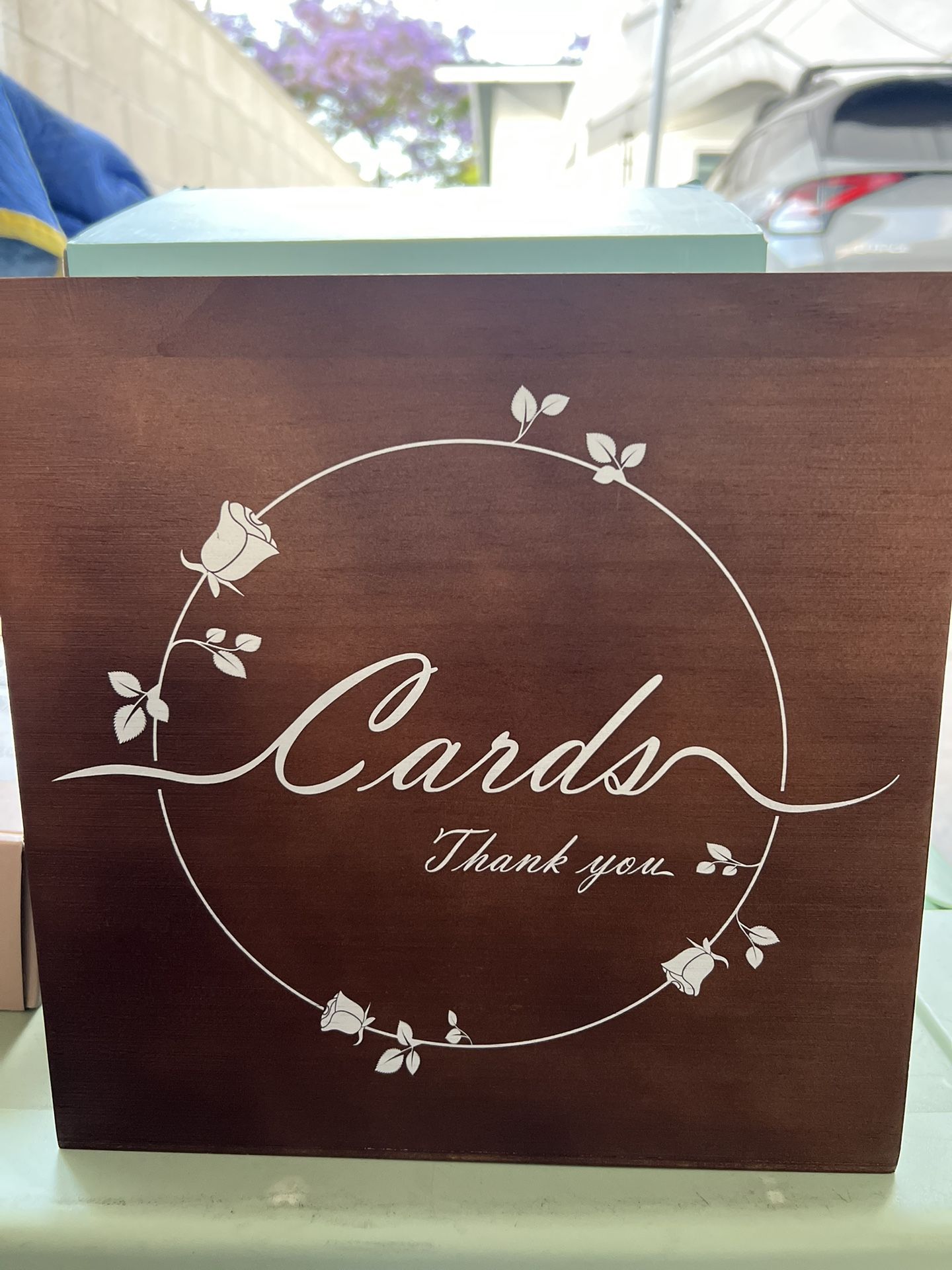 Wedding Card Box with Lid