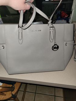 Silver Michael Kors Purse Large