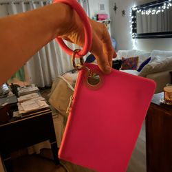 Woman’s Wristlet Purse And Handless Key Ring Holder 