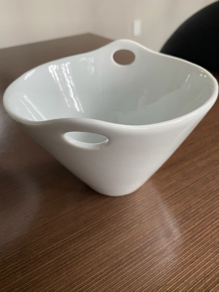 Set Of 2 Crate &Barrel Noodles/Soup Bowls 6.25"x6.25"x