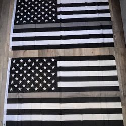 Thin Gray Line Flags Size 3ftx5ft 