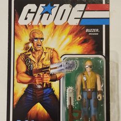 SUPER 7 REACTION FIGURES . G.I.JOE. DREADNOK BUZZER . 3.75 " ACTION FIGURE.