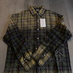 Vale Forever Valley Flannel Size Small Green