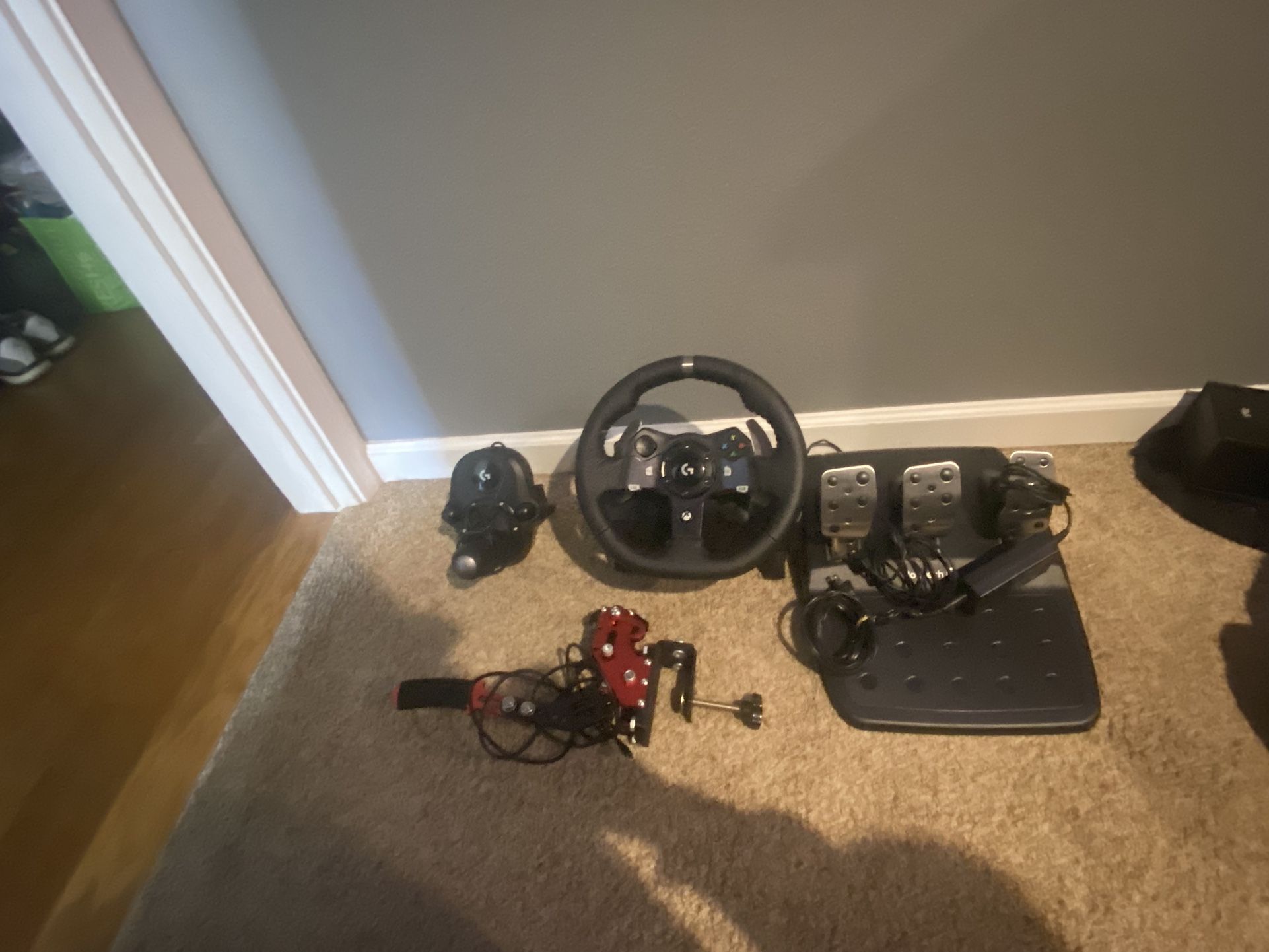 G920 Racing Wheel + Shifter + Aftermarket Handbrake for Sale in Poway