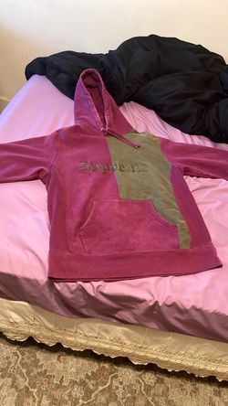 Purple and Green Supreme Hoodie