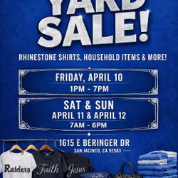 Yard Sale This Weekend – Clothes, Household Items, Purses & More