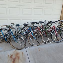 8 Vintage 60s & 70s Schwinn Ladies 26" Bicycle Cruiser Projects