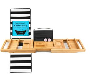 Brand new bamboo bath caddy