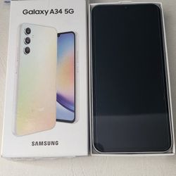 New A34 Unlocked 128gb 5G Case And Screen Protector