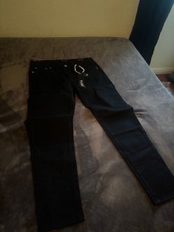 Purple jeans