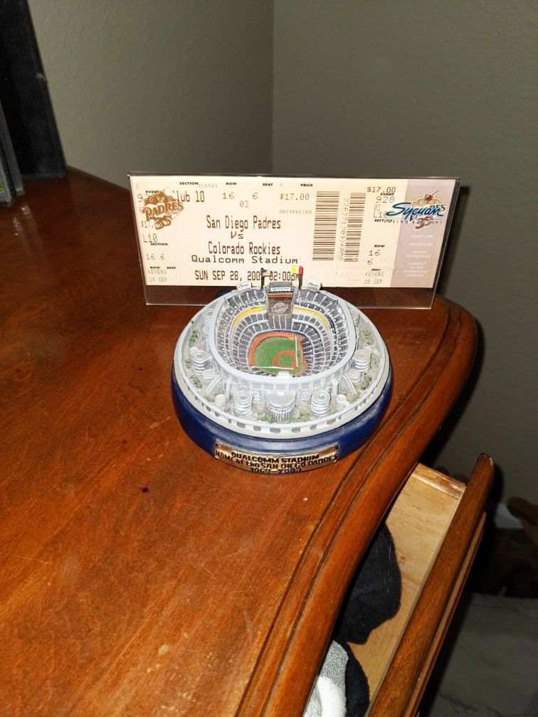 2003 Ticket To San Diego Padres Final Game At Qualcomm