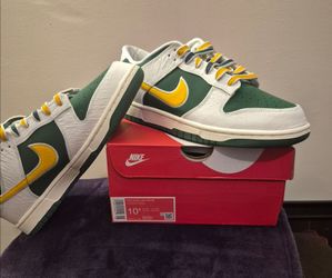 🔥 Nike Dunk Low Retro "Varsity" (Sail/Gold/Fir Green) - Size 10.5 - BRAND NEW