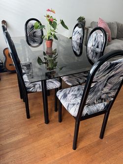 Glass Table With Chairs