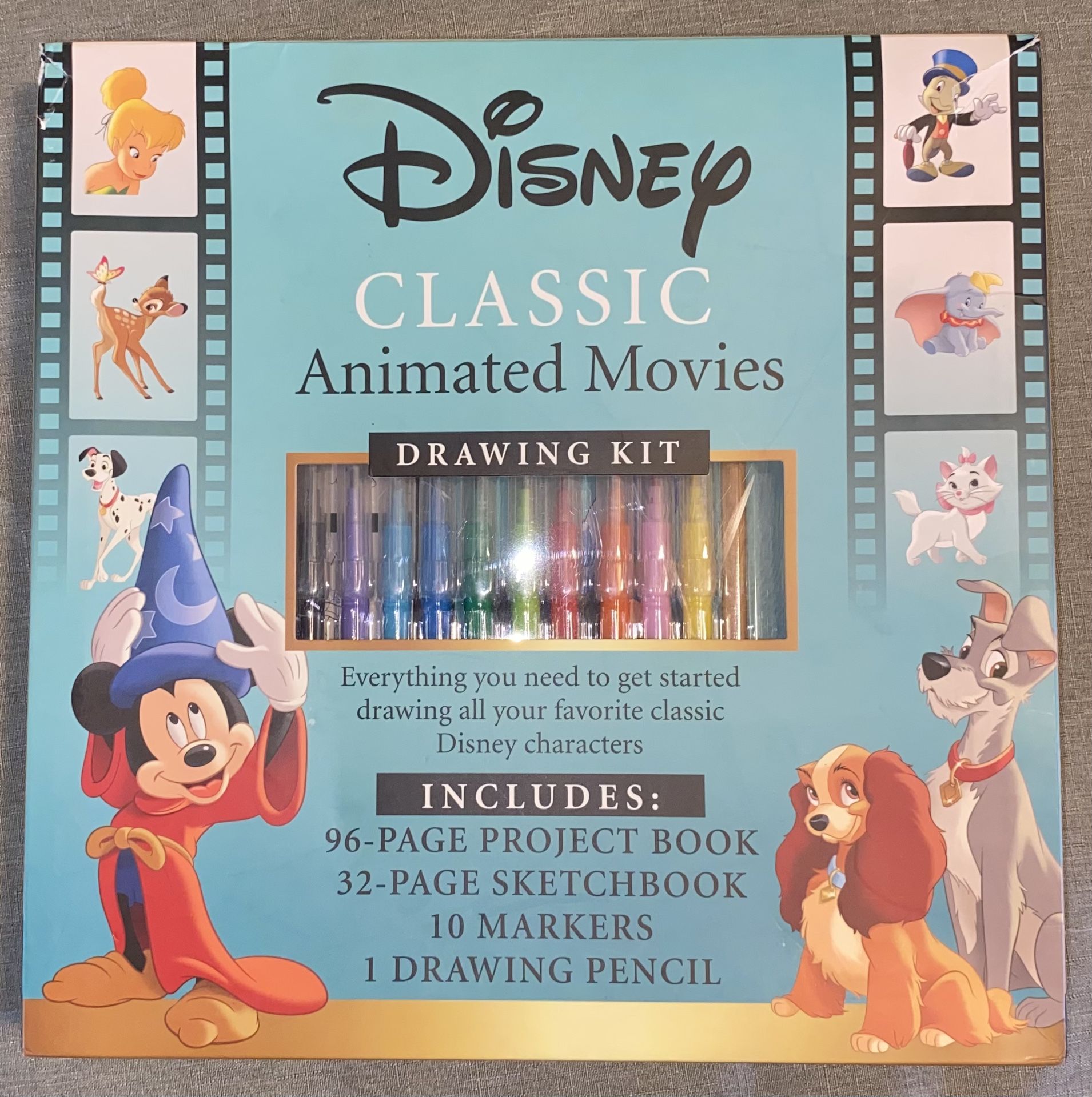 Disney Classic Animated Movies Drawing Kit (OPENED UNUSED/COMPLETE)