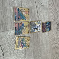 ✨ Ultra-Rare Fully Metal Gold Design Legendary Pokémon Cards – Arceus, Dialga, Palkia GX & More 