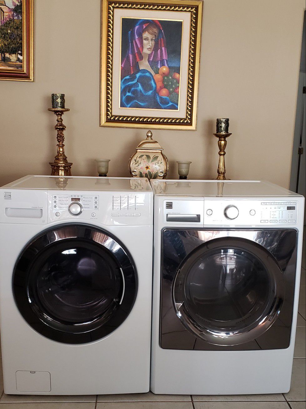 Washer & Dryer Kenmore Front Load Large Capacity (Clean)