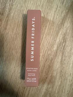 Brand New Summer Fridays Lip Butter Balm - Vanilla Beiger