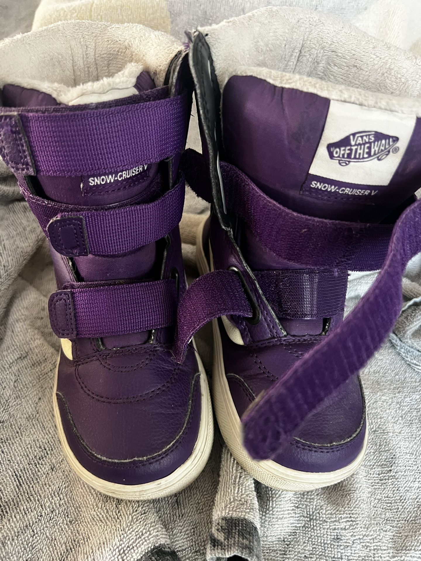 Vans Girl Size 13 Snow Boots