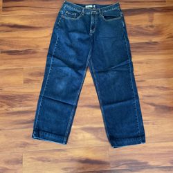 anchor blue jeans dark blue size 33 w 32 l