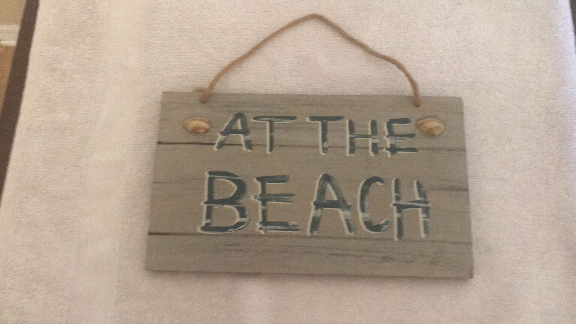 At The Beach Decorative Sign Wall Hanging