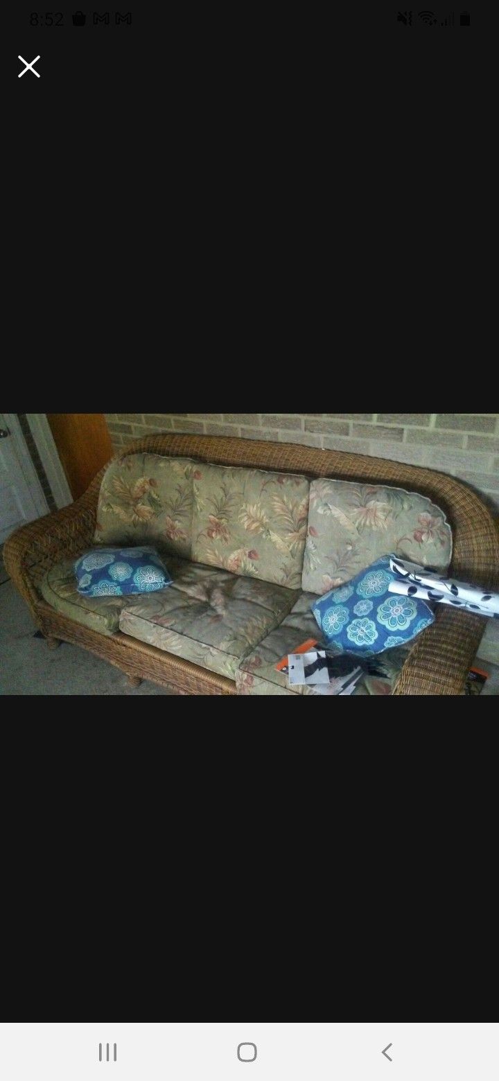 Wicker Couch
