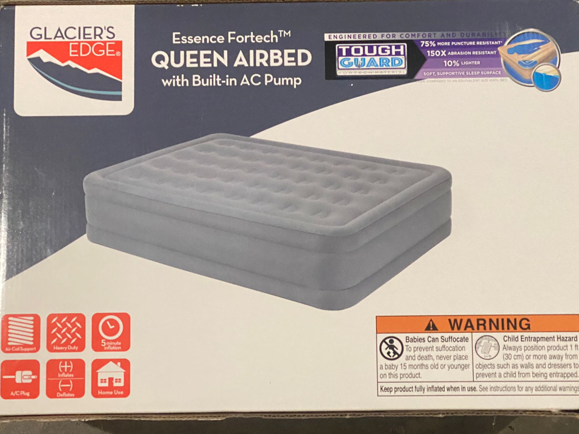 Glaciers Edge, Queen Air Bed With Built-In Ac Pump for Sale in Tacoma ...