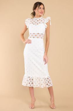 JUST ME Lace Midi Dress Size XS