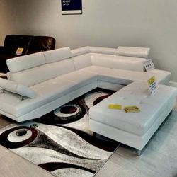 Antares White Modern Sectional