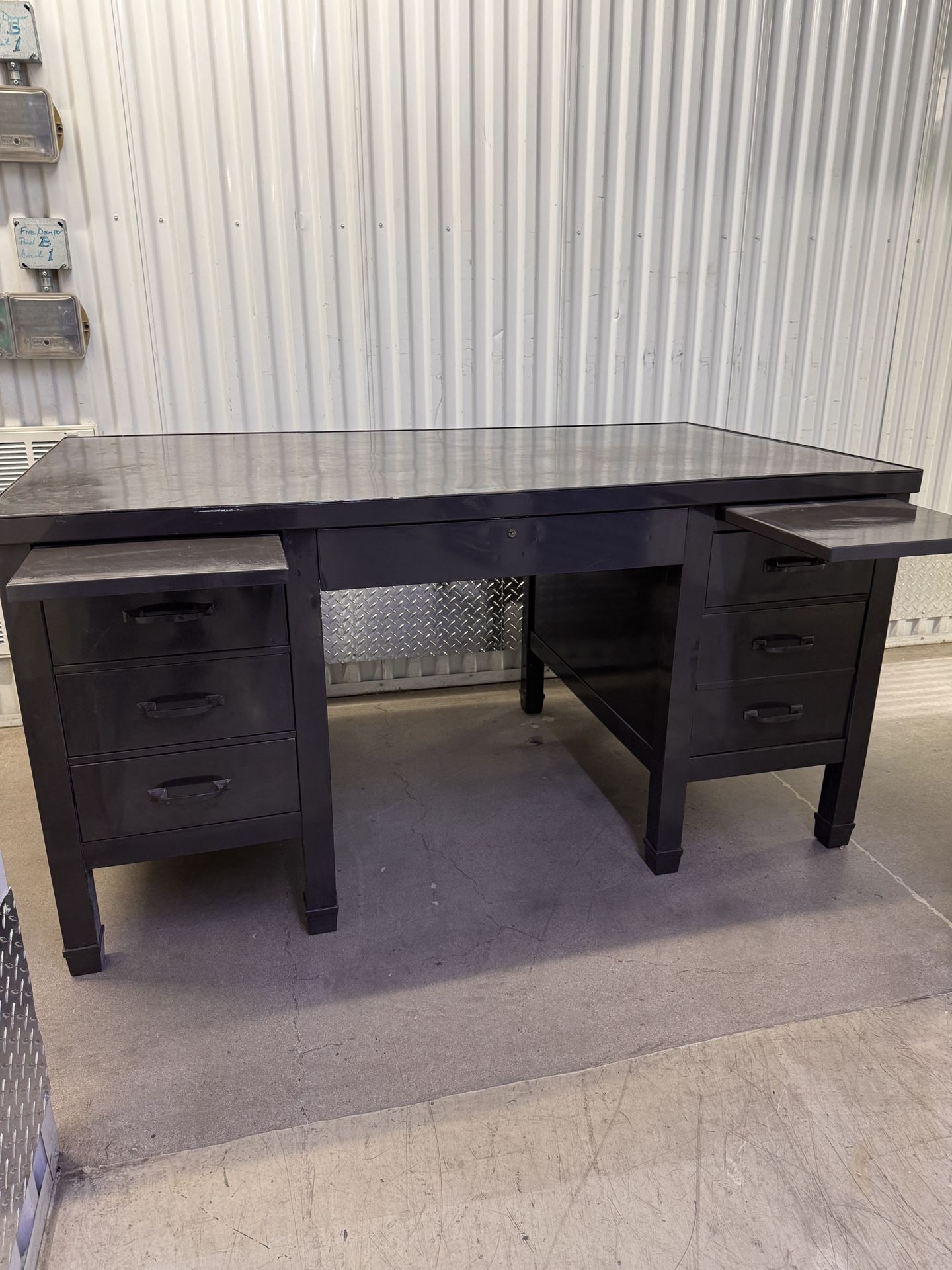 1960s Refinished Tanker Desk – Industrial Vintage Classic