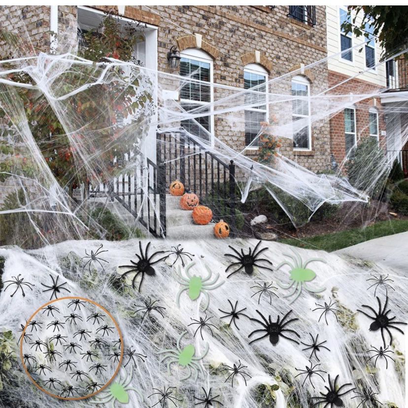 Spider Webs Halloween Decorations,