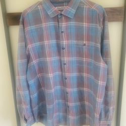 Tommy Bahama Button Plaid Shirt New