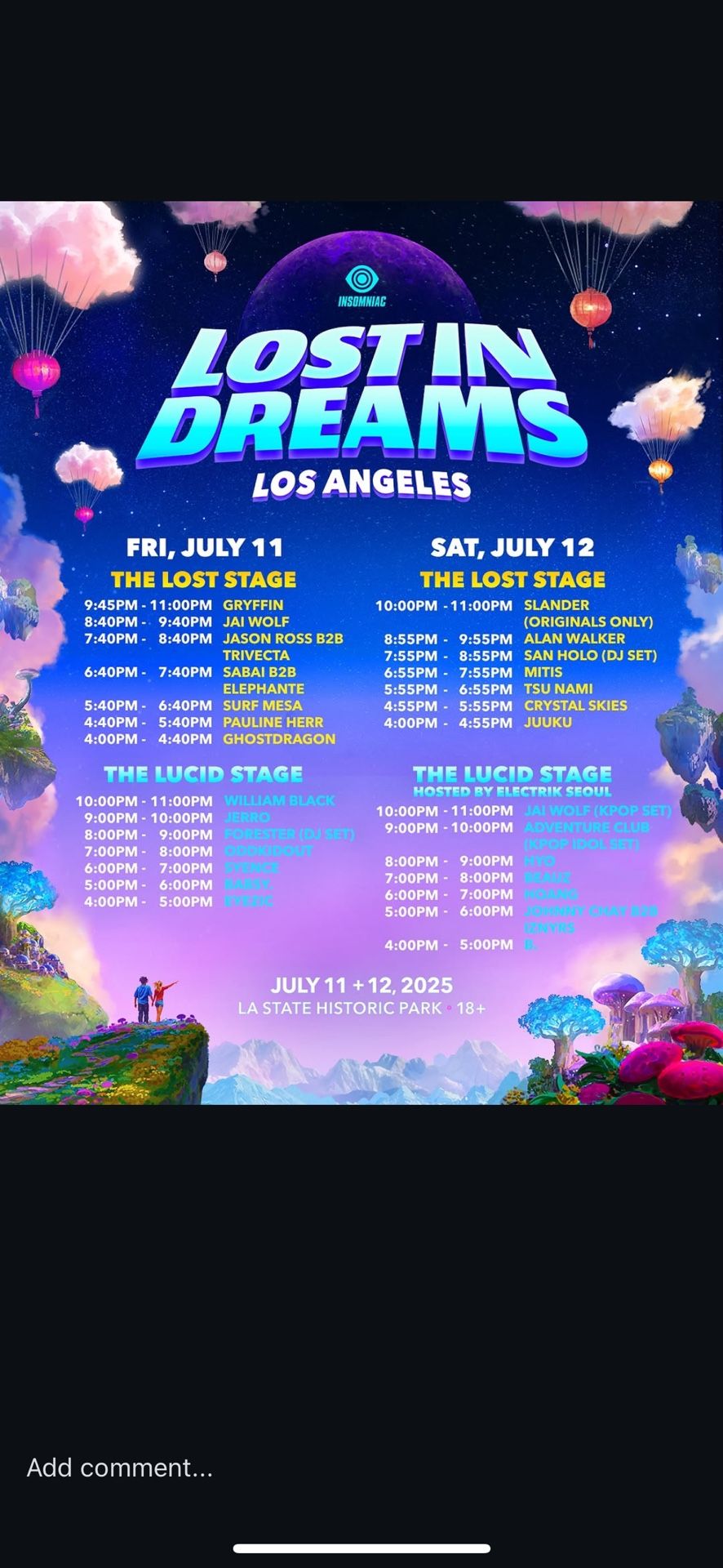 Lost In Dreams VIP Ticket 2 Day