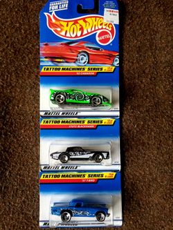 HOT WHEELS 90' Era. TATTOO MACHINES SEIRES