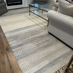 Beautiful Marina Handwoven Flatweave Rug from Pottery Barn + New Standard 1/8” Rug Pad