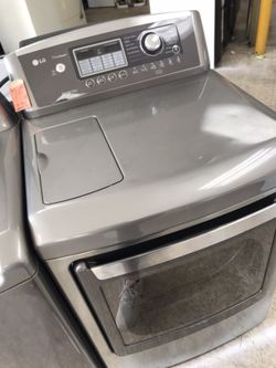 Lg extra large tub washer and dryer set