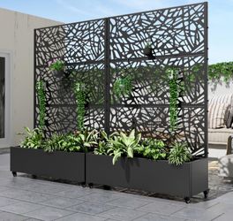 Dovelina Planter Box In Web Pattern 150$ each planter