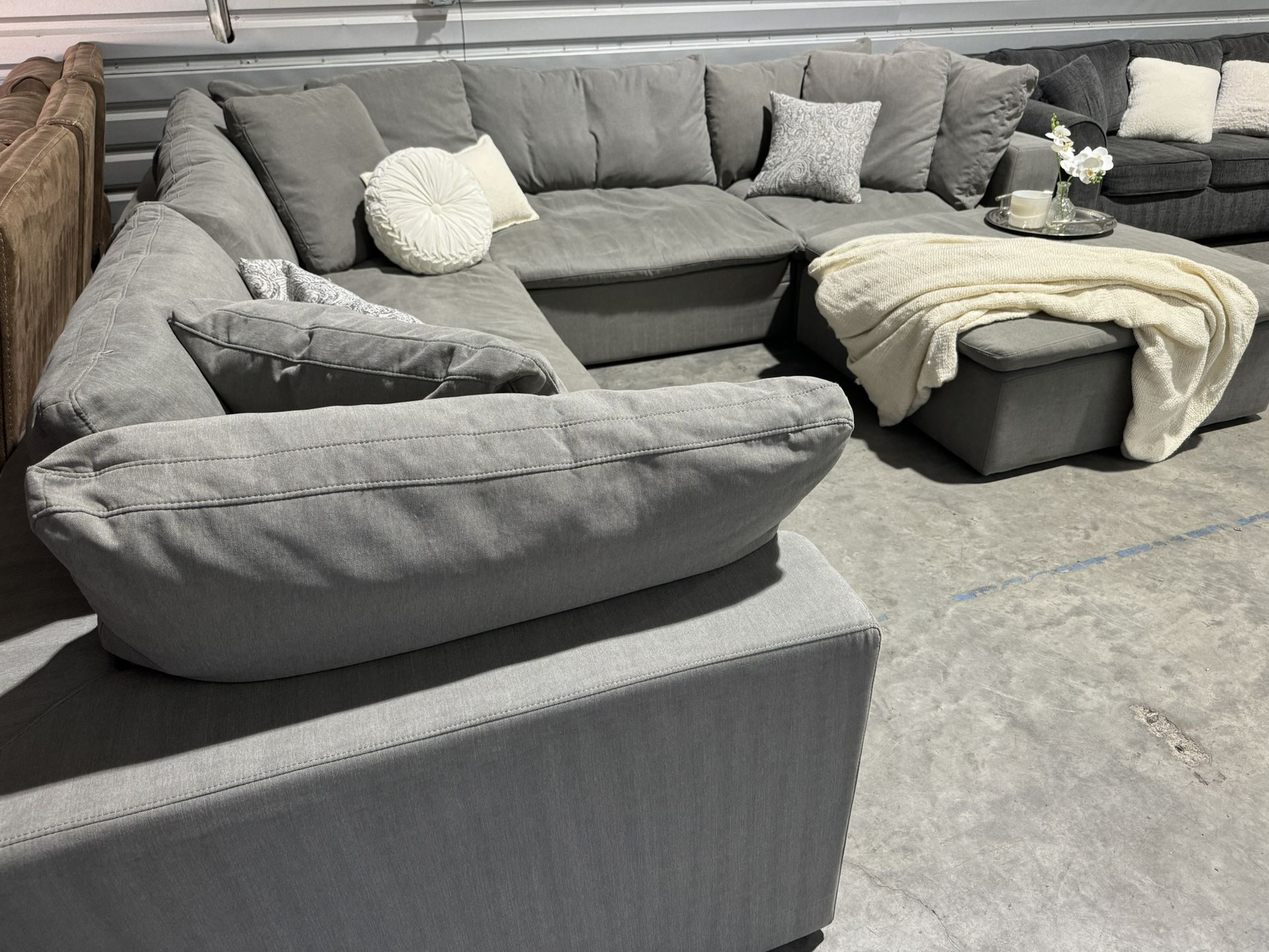 Free Delivery* DownEast Down Feather Cloud Couch Gray