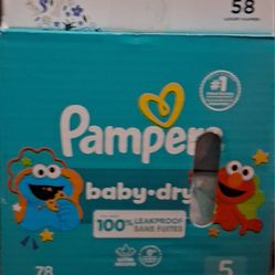Pampers Size 5.  . [  78. ]