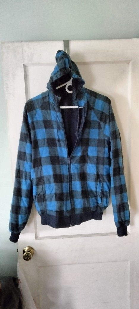 Reversible Hooded Zip-Up Jacket