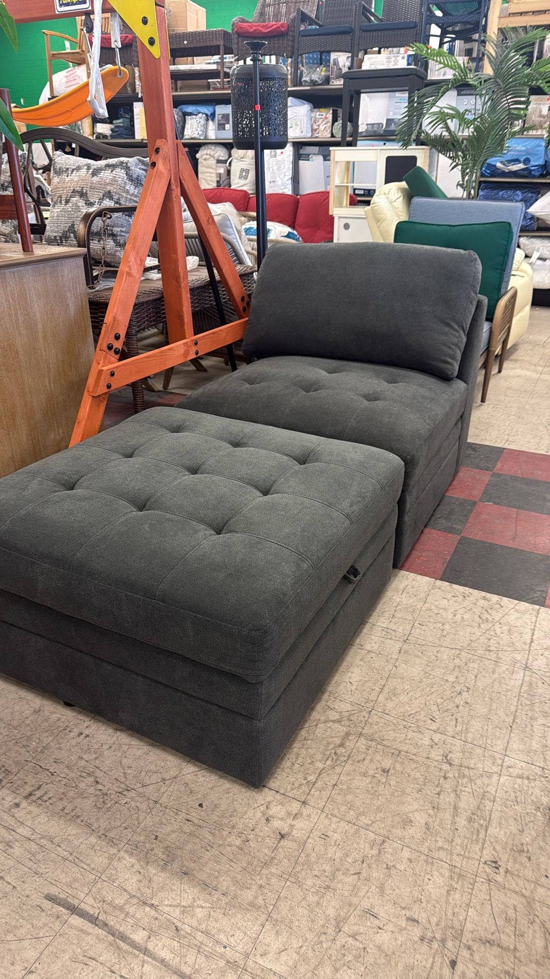 Thomasville Chair And Ottoman