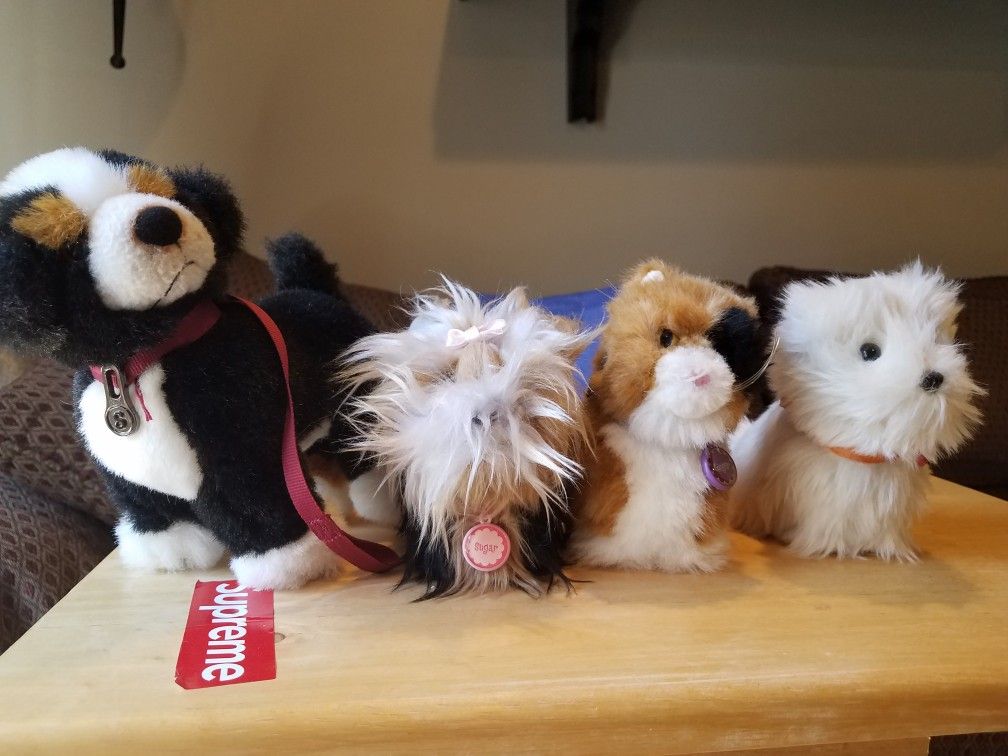 American Girl Pets 3 dogs 1 cat