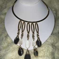 NWOT Chico's Gold Choker w/Dangle Charms