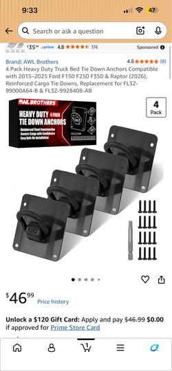 Heavy duty tie down truck mounts